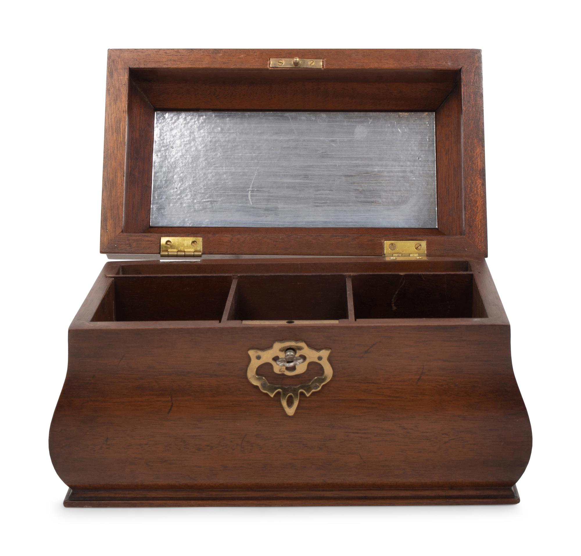 A Georgian Style Mahogany Tea Caddy