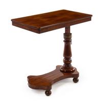 A Regency Style Mahogany Bedside Table Height 33 x width 32 1/4 x depth 19 1/2 inches. — 19TH CENTURY