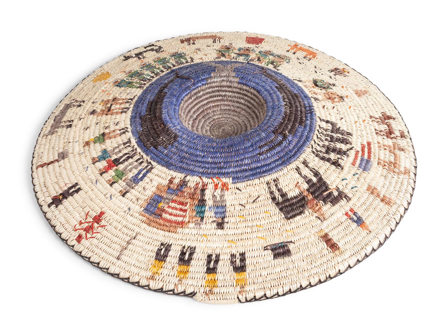 Code Talkers , Polychrome Basketry Tray