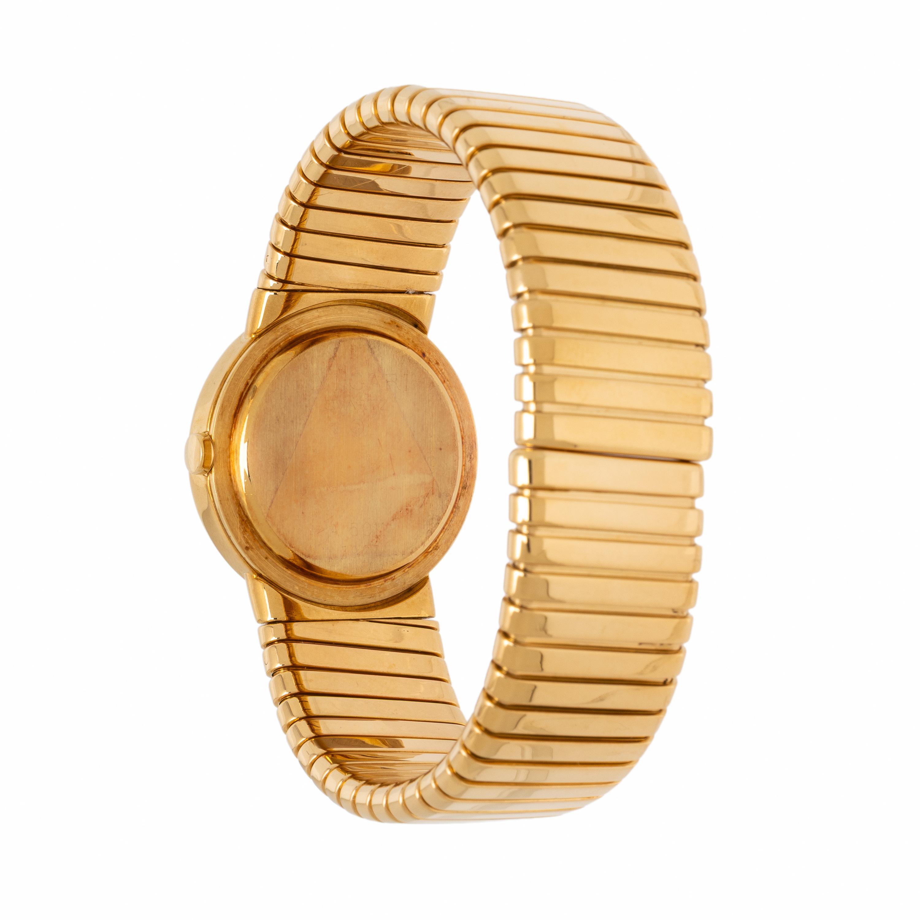 Bulgari, Ref. A5011, 18K Yellow Gold 'Tubogas' Cuff Watch