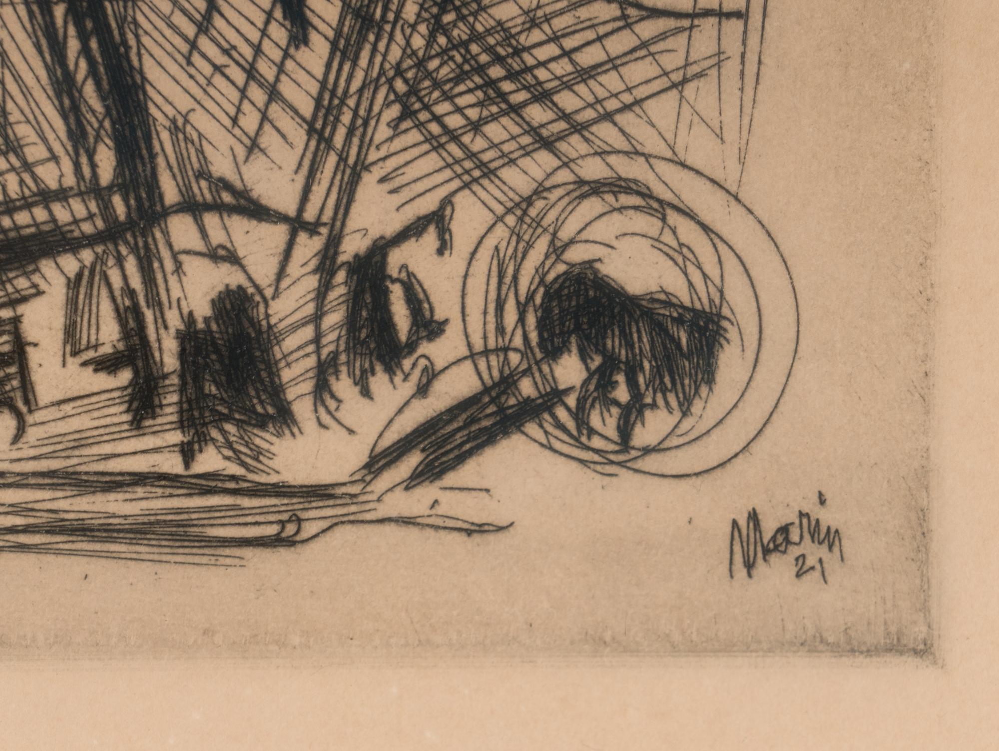 Downtown, The El (from Six American Etchings ), 1921
