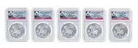 A Group of Ten China 2013 Panda Commemorative 1 Oz. Silver Proofs