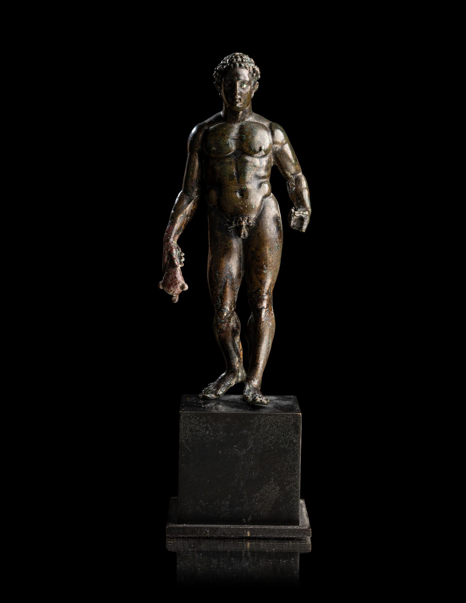 A Hellenistic Bronze Hermes with Silver Inlay