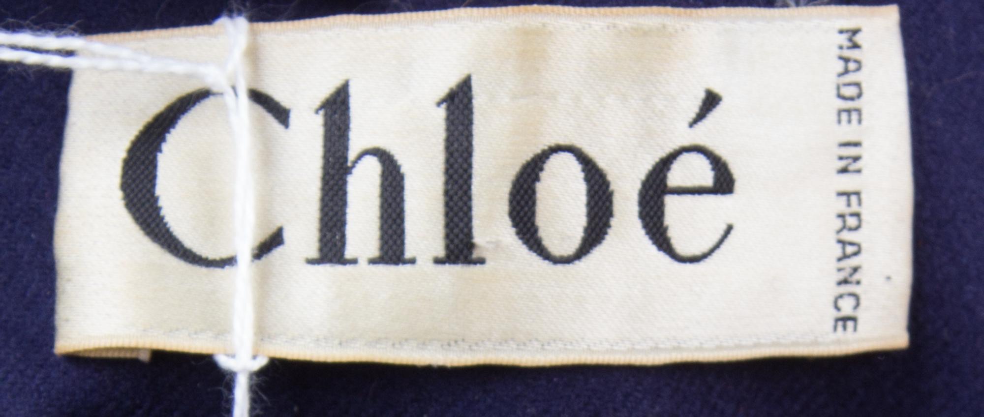 A Chloe Blue Wool Dress,