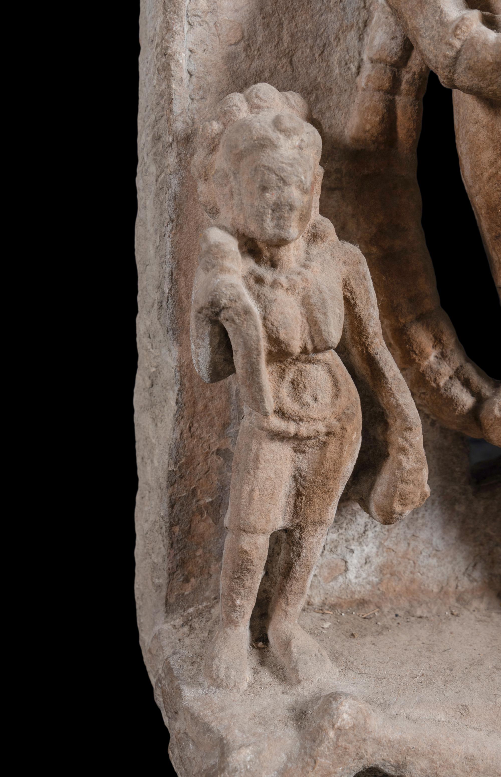 An Indian Stone Carving of Deities