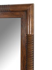 A Contemporary Carved Oak Mirror