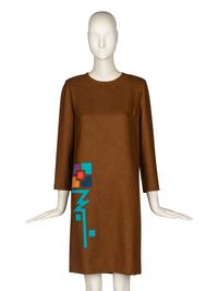 Pierre Cardin Haute Couture Geometric Dress