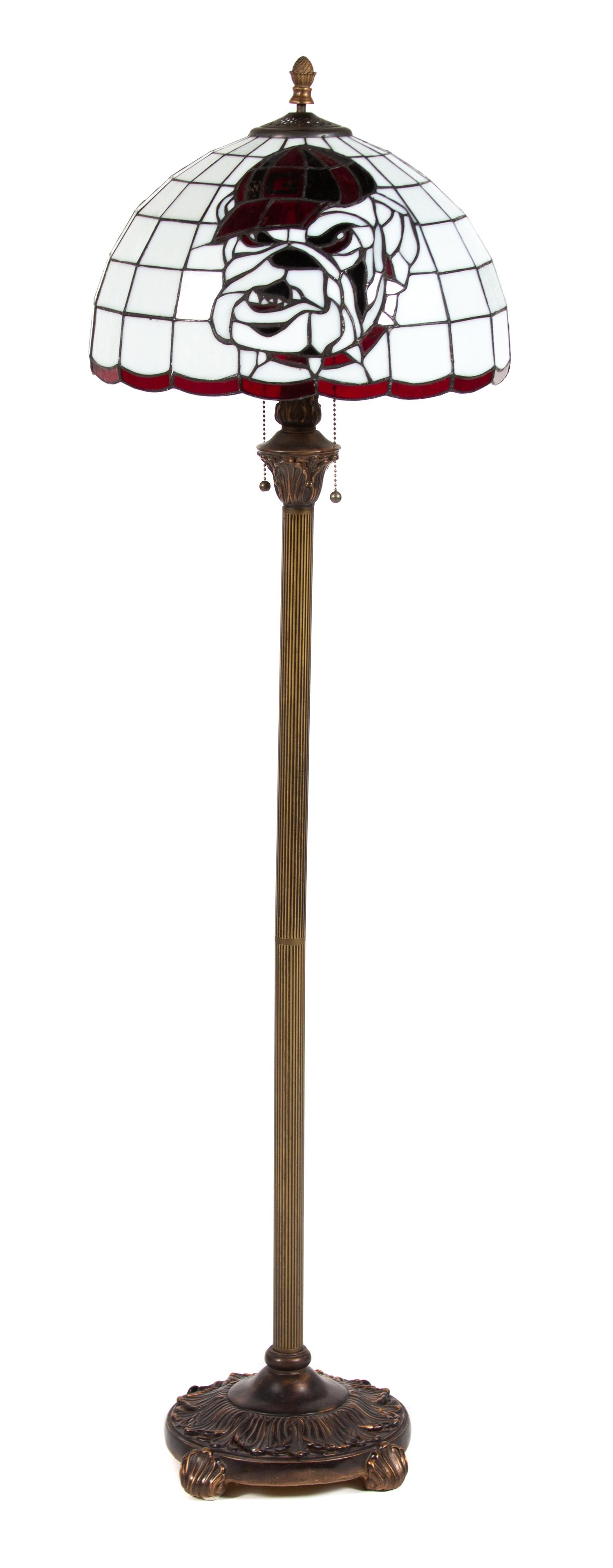 University of Georgia Floor Lamp Height 56 3/4 inches. — 20TH CENTURY