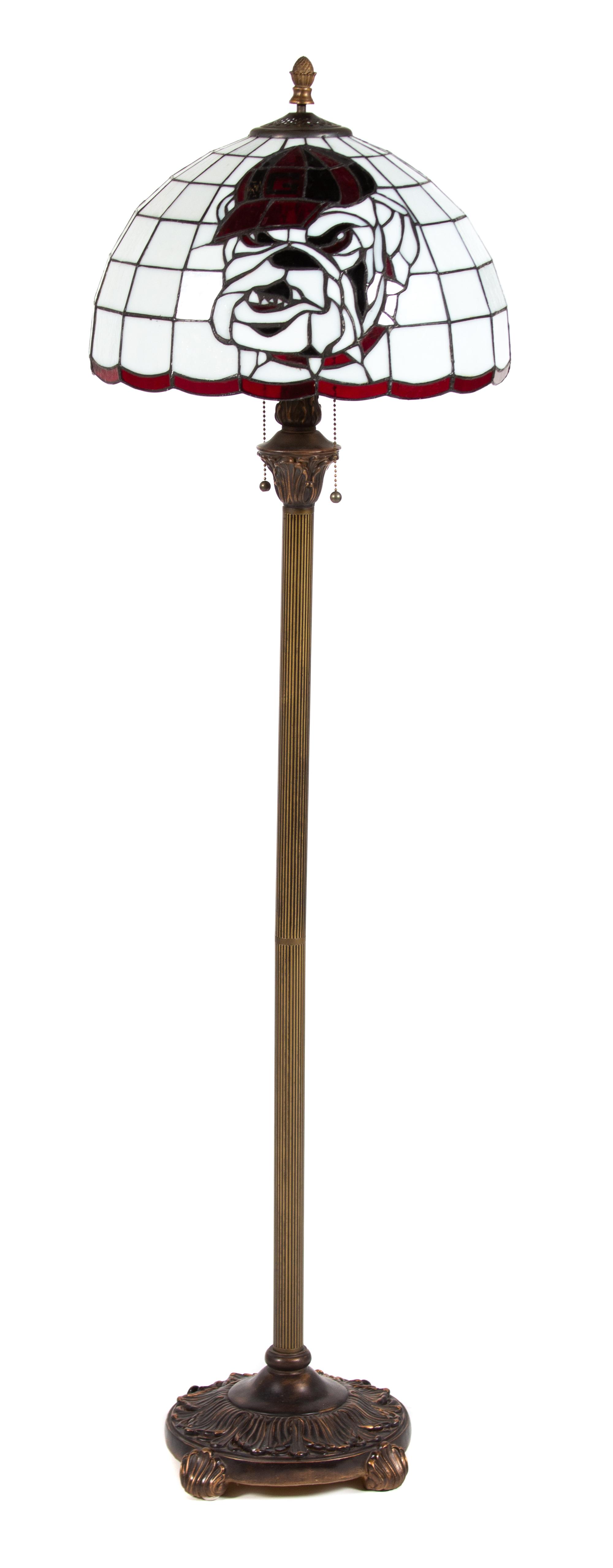 University of Georgia Floor Lamp Height 56 3/4 inches. — 20TH CENTURY