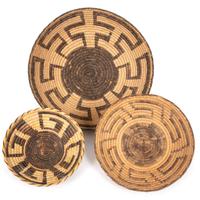 A Group of Tohono O'odham Baskets