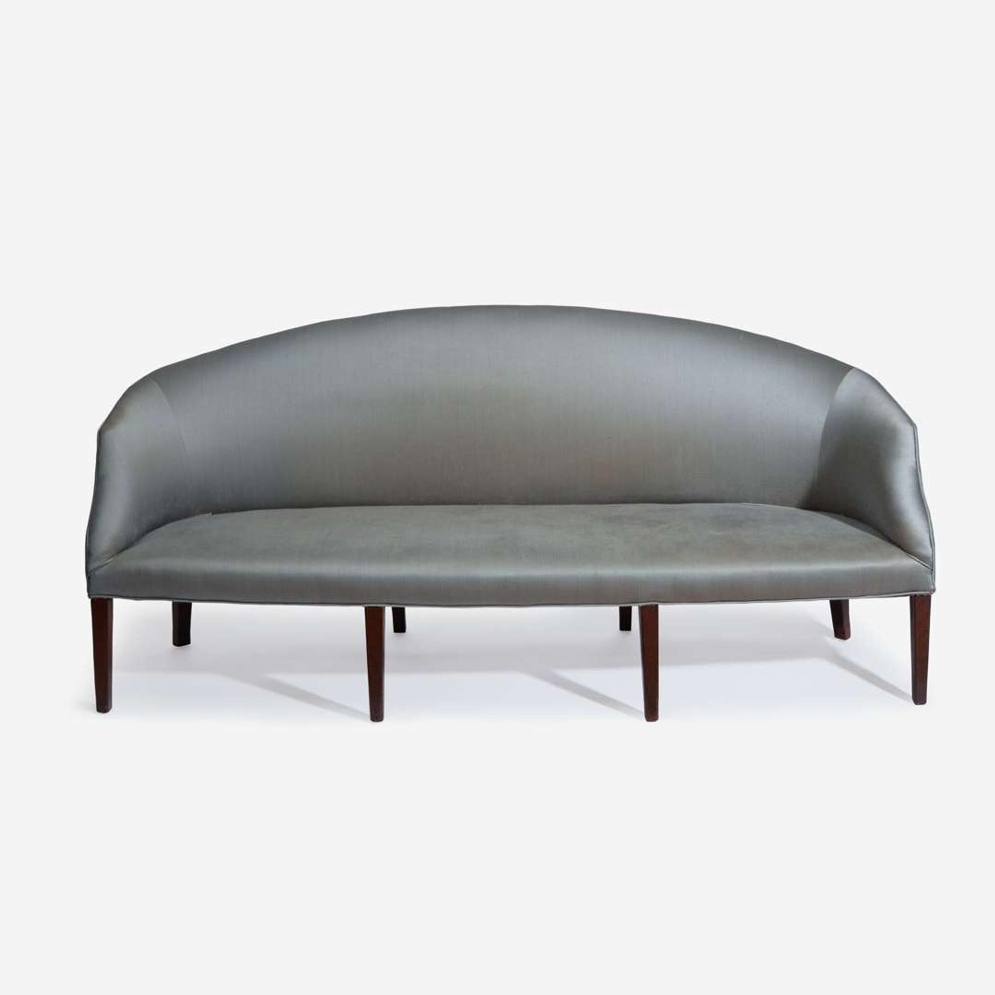 A Federal carved and inlaid mahogany sofa Probably New England, circa 1800