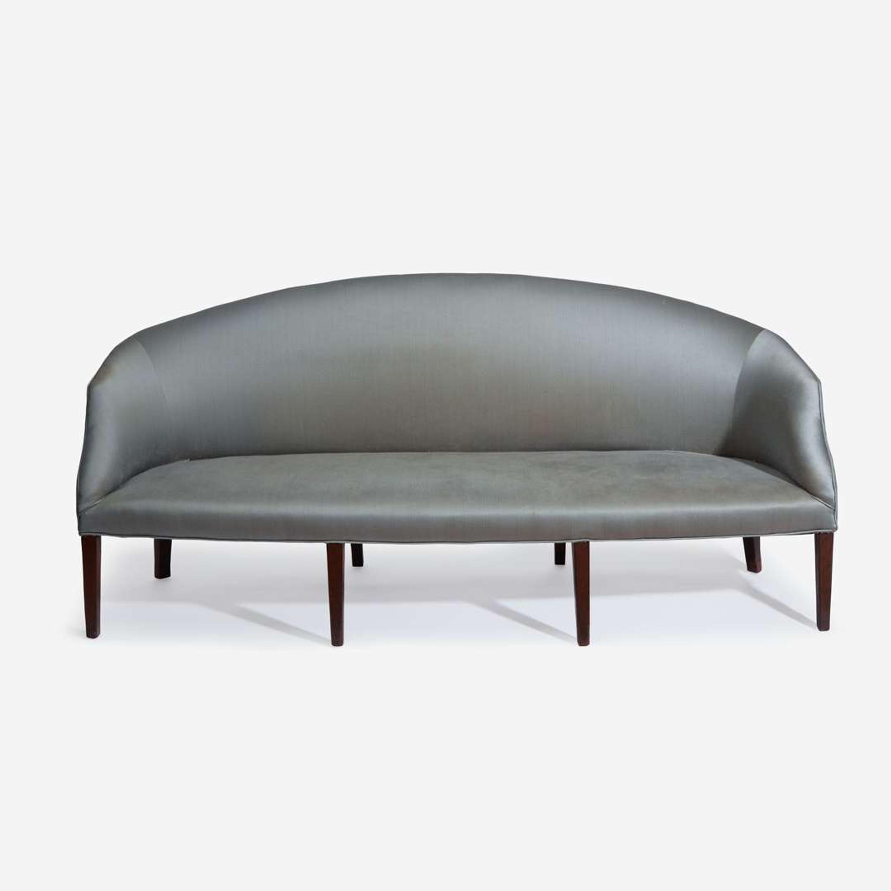 A Federal carved and inlaid mahogany sofa Probably New England, circa 1800