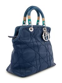 Christian Dior Blue Leather Granville Bag, 2011
