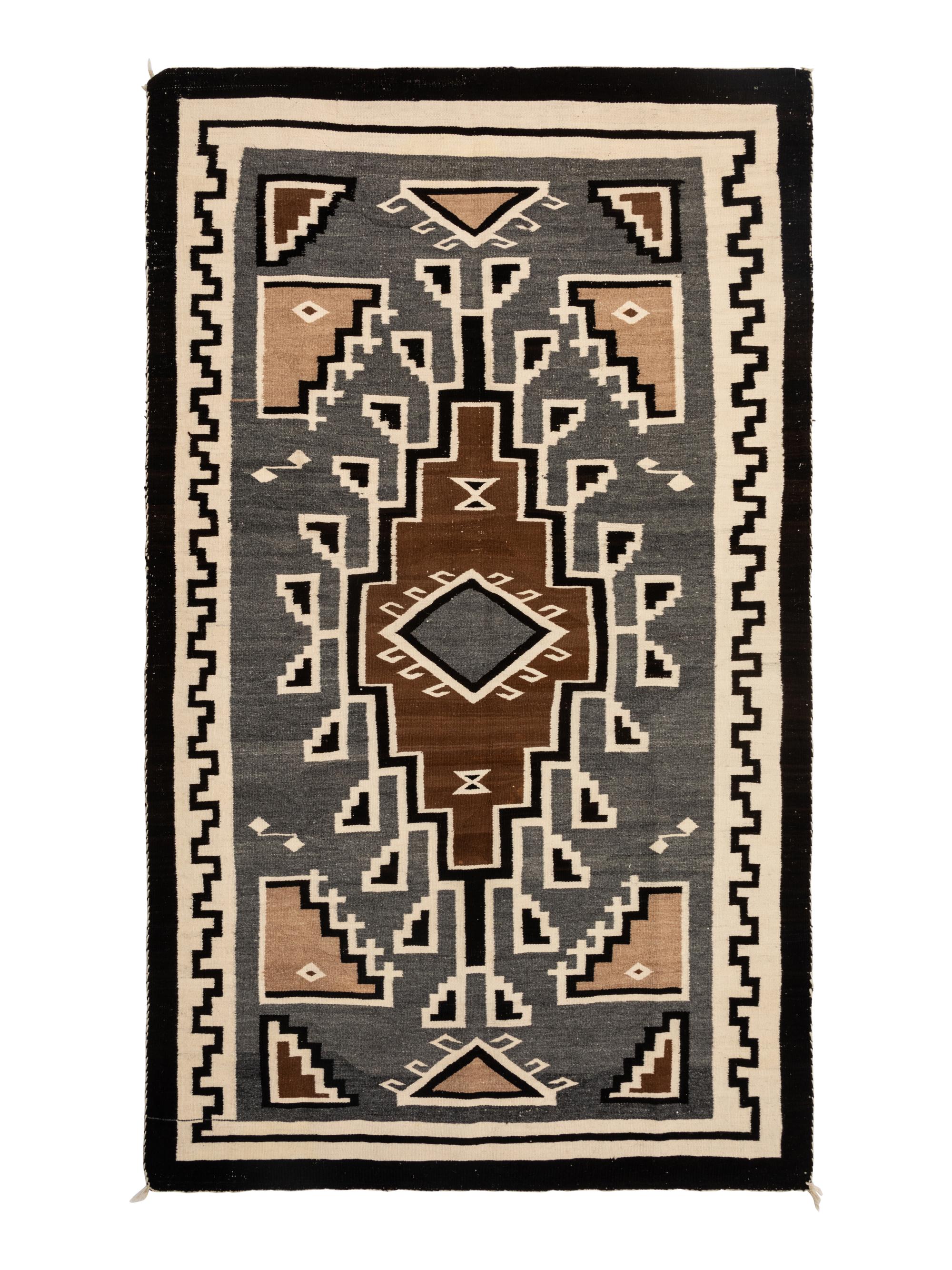 Navajo Two Grey Hills Weaving / Rug