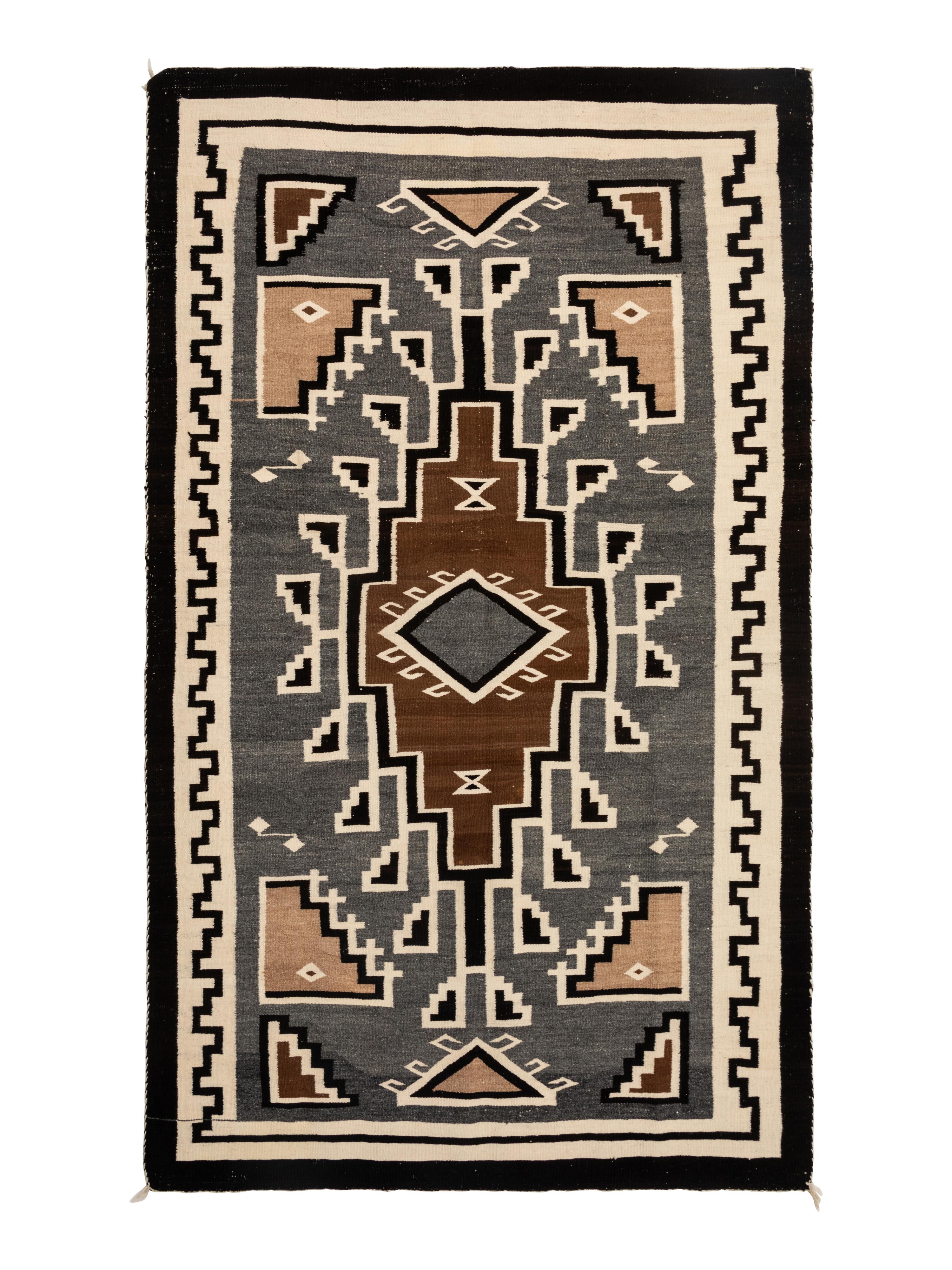 Navajo Two Grey Hills Weaving / Rug