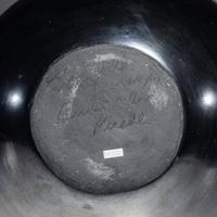 Carved Blackware Vase, with Avanyu