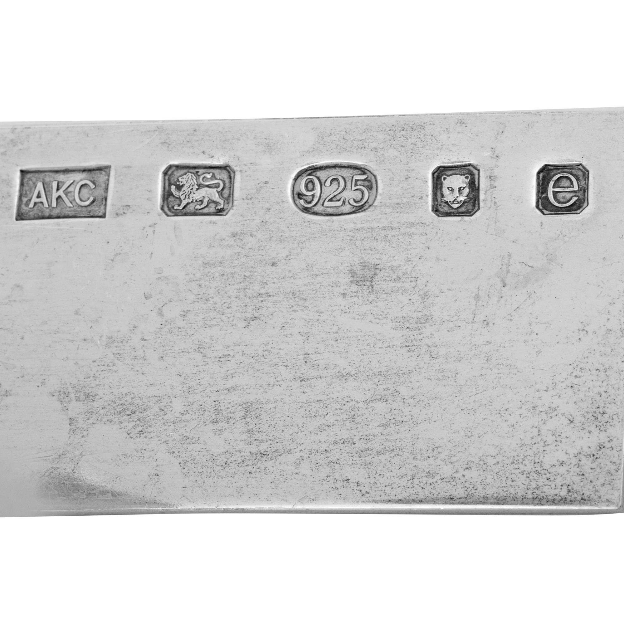 An English Silver Modernist Table Garniture