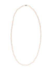 CULTURED PEARL AND DIAMOND NECKLACE