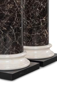 A Pair of Faux Marble Pedestals