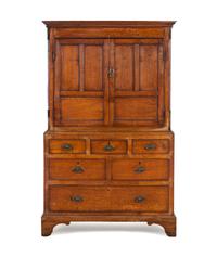 A George III Oak Cupboard