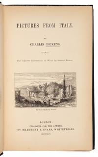 DICKENS, Charles (1812-1870). Pictures from Italy. London: Bradbury & Evans for the Author, 1846.
