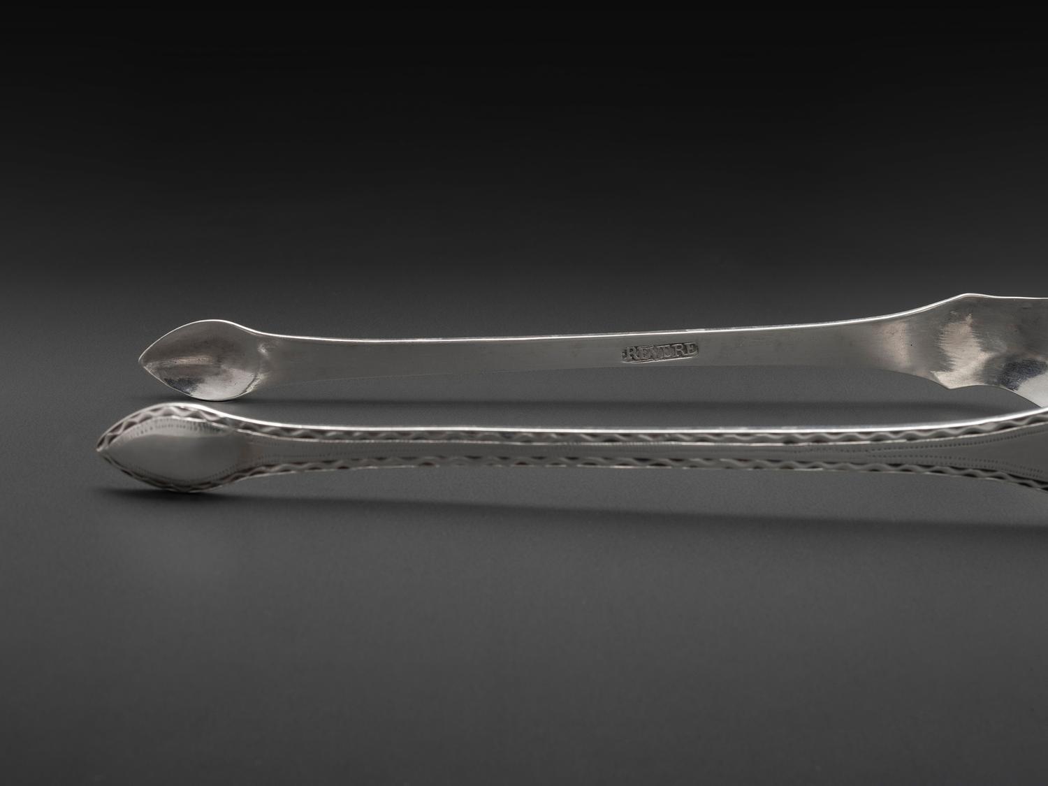 A Pair of American Silver Sugar Tongs