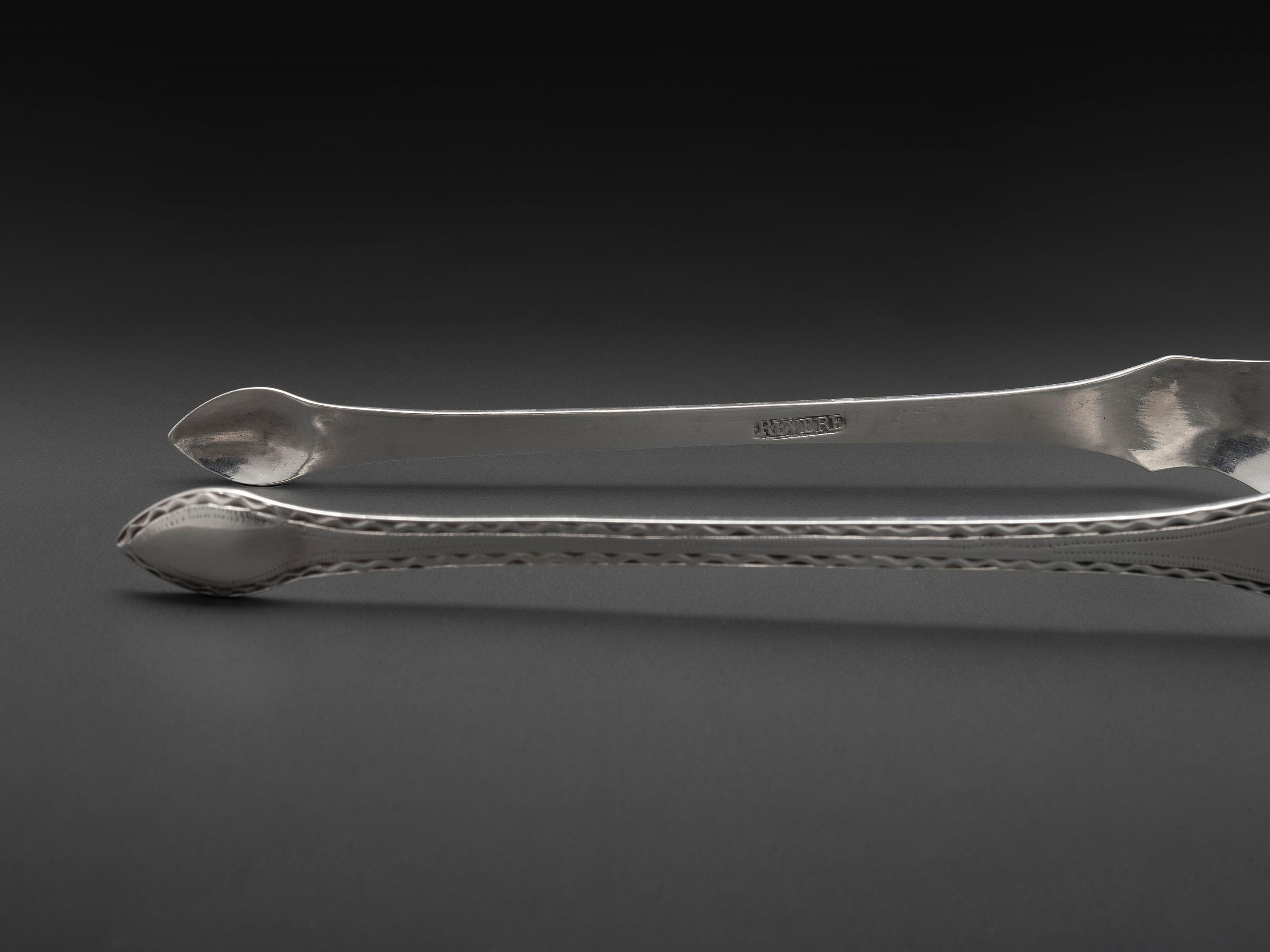 A Pair of American Silver Sugar Tongs