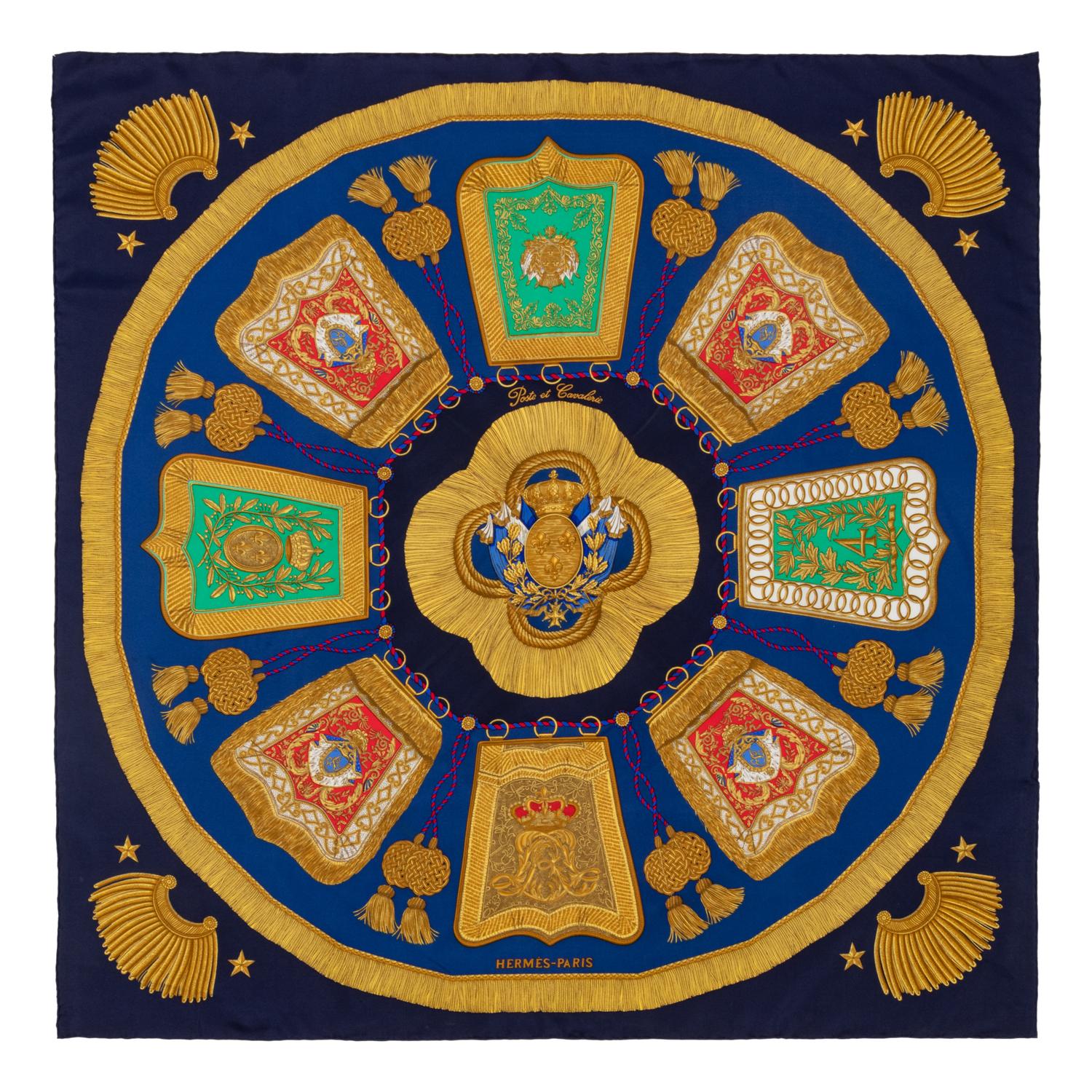Two Hermès 90cm Silk Scarf, Carré