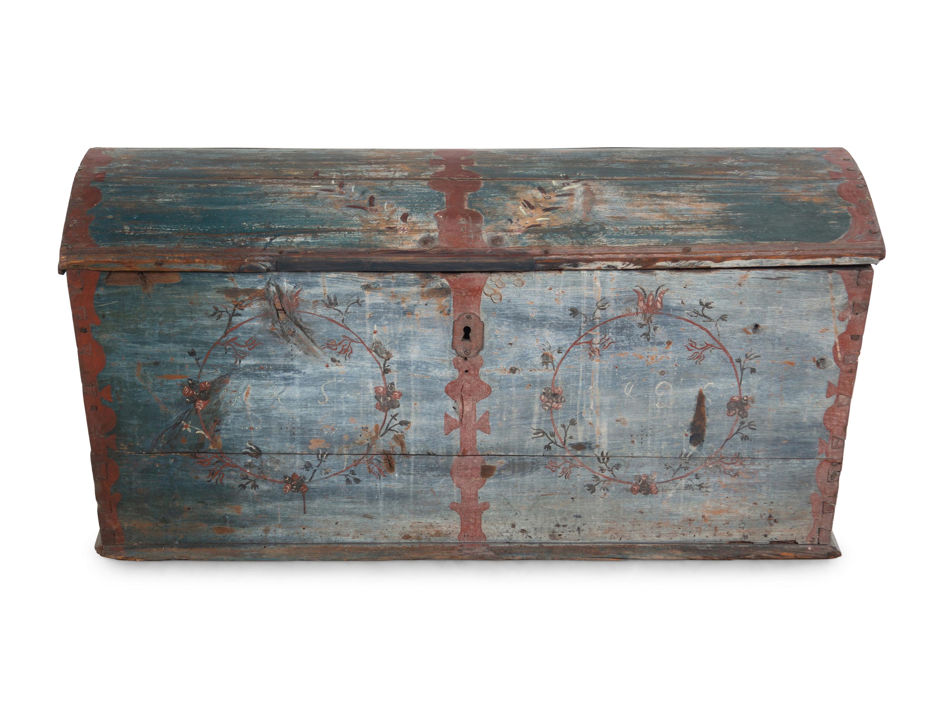 A Northern European Painted Trunk