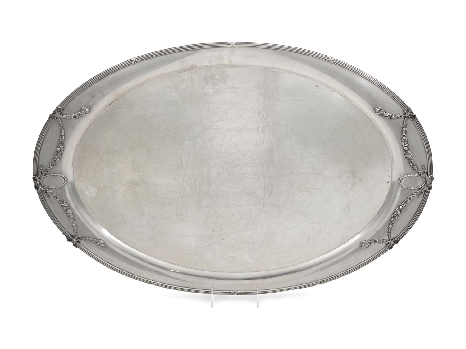 An Austrian Silver Serving Tray