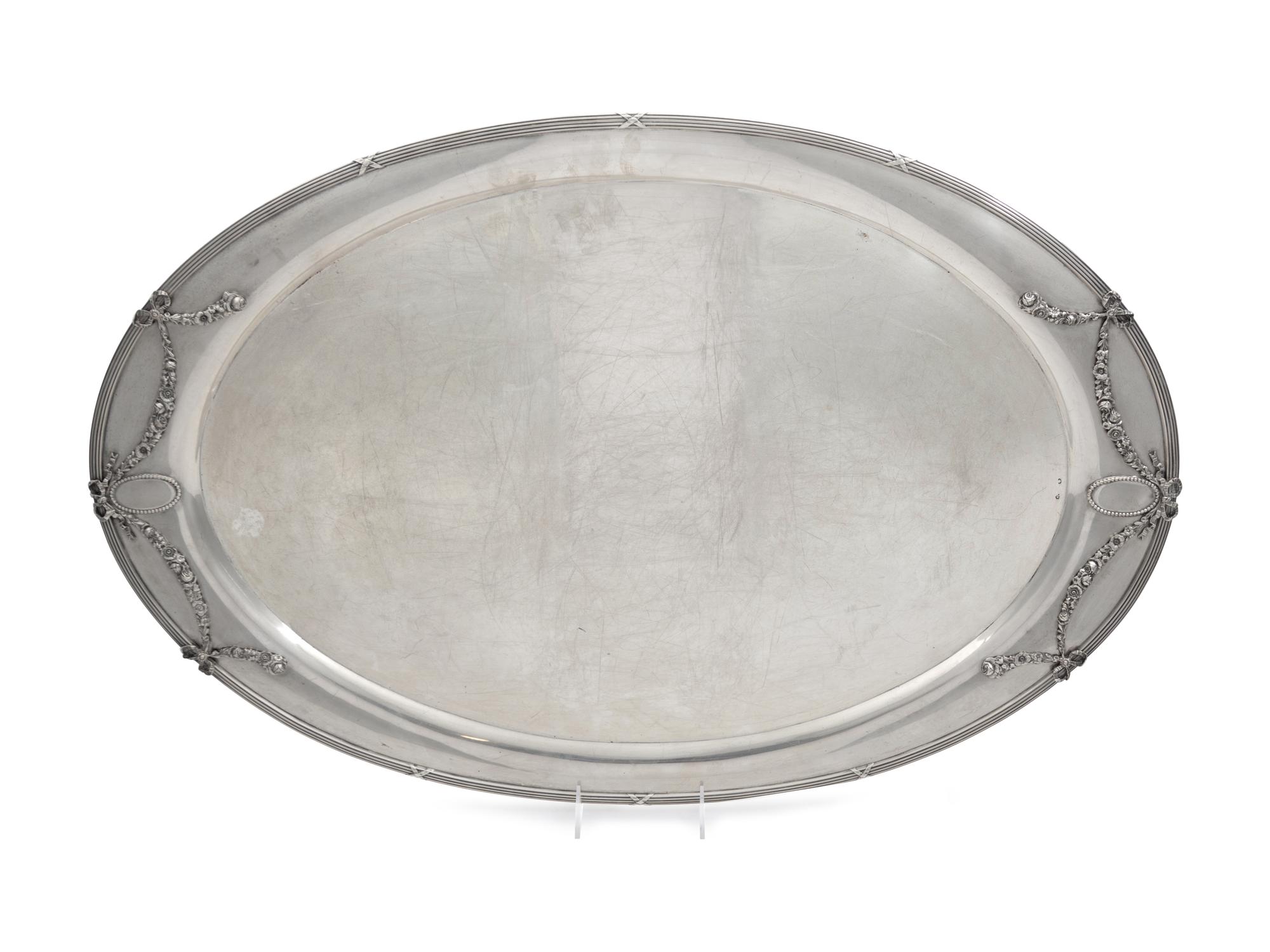 An Austrian Silver Serving Tray