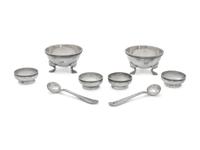 Six American Silver Salt Cellars