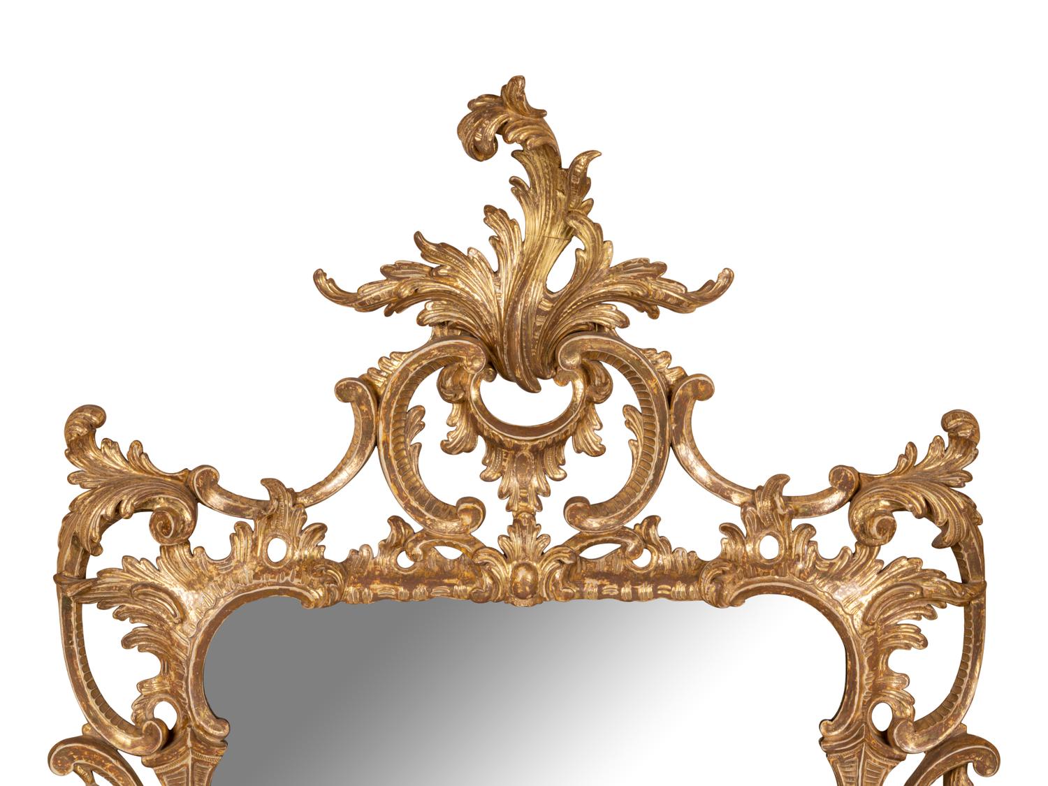 A Pair of George III Giltwood Mirrors