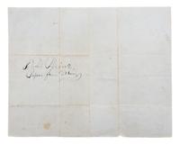 (CIVIL WAR) RANDOLPH, GEORGE W. Autographed letter signed, Virginia, June 13, 1862. Re: appointment of Capt. David Rhine to TX Calvalry