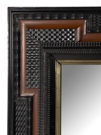 A Flemish Part-Ebonized Mirror
