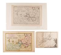 [MAPS & ATLASES]. A group of five 18th-century maps of North America, plus.