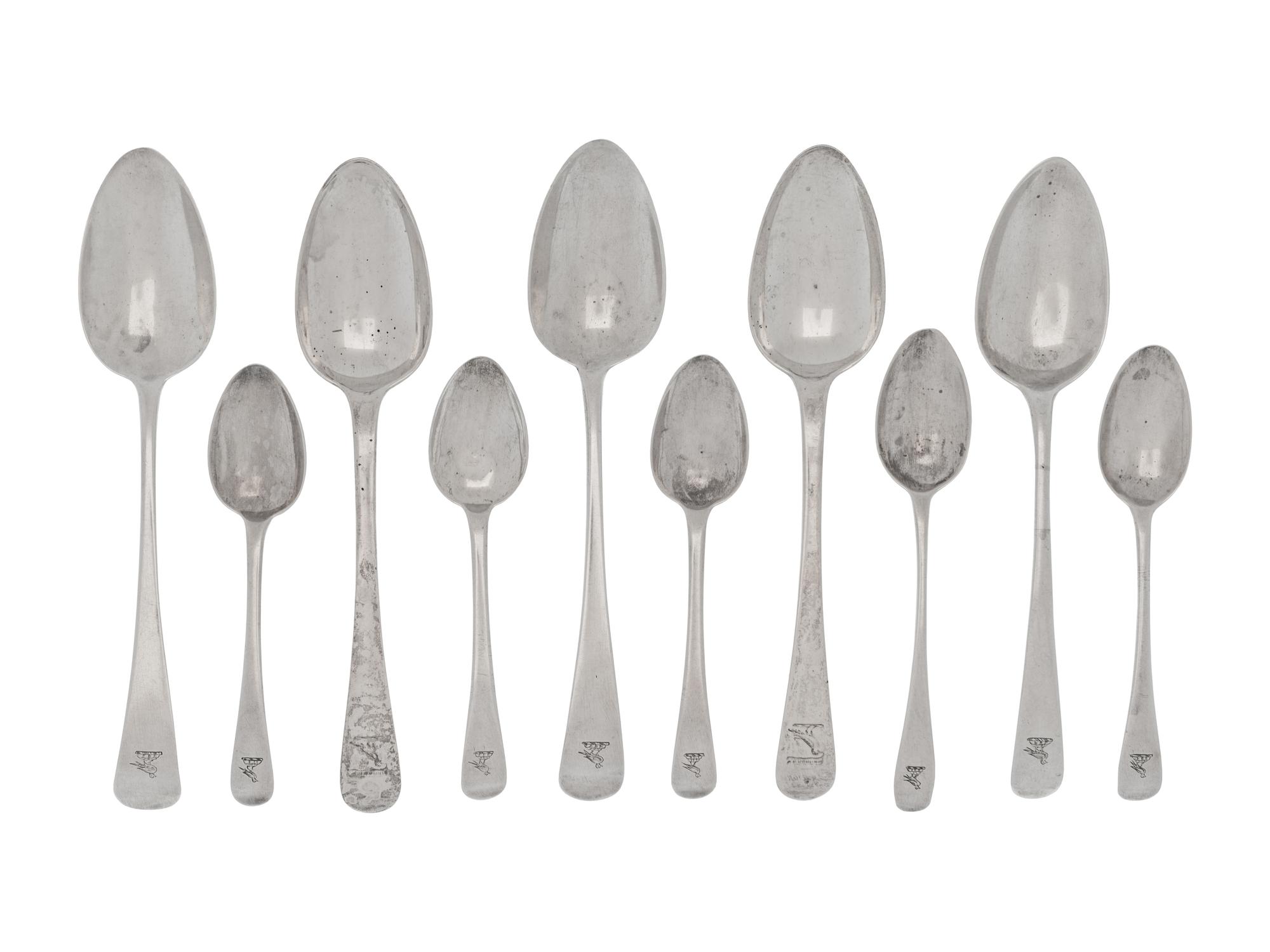 A Collection of English Silver Spoons