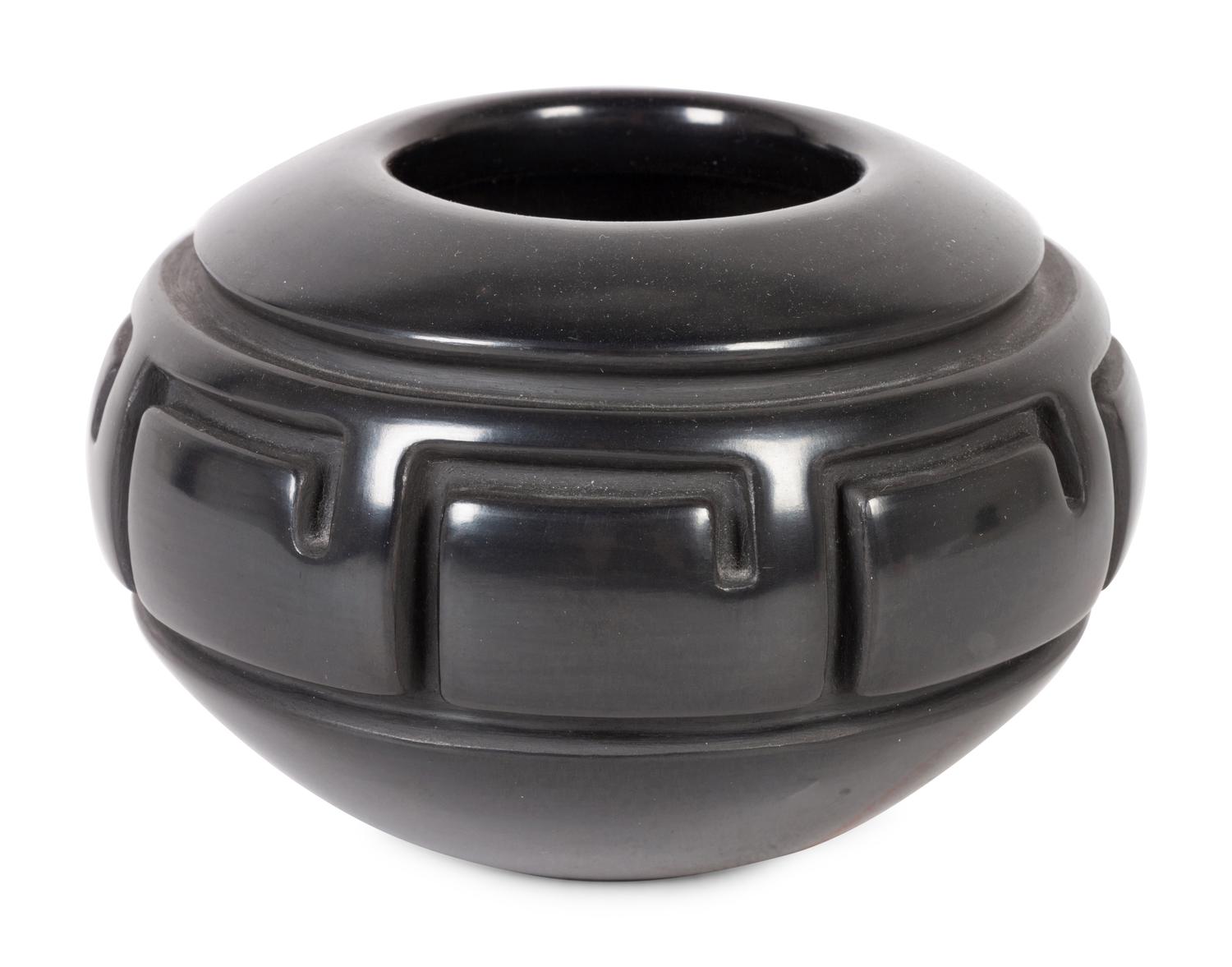 Carved Pottery Bowl