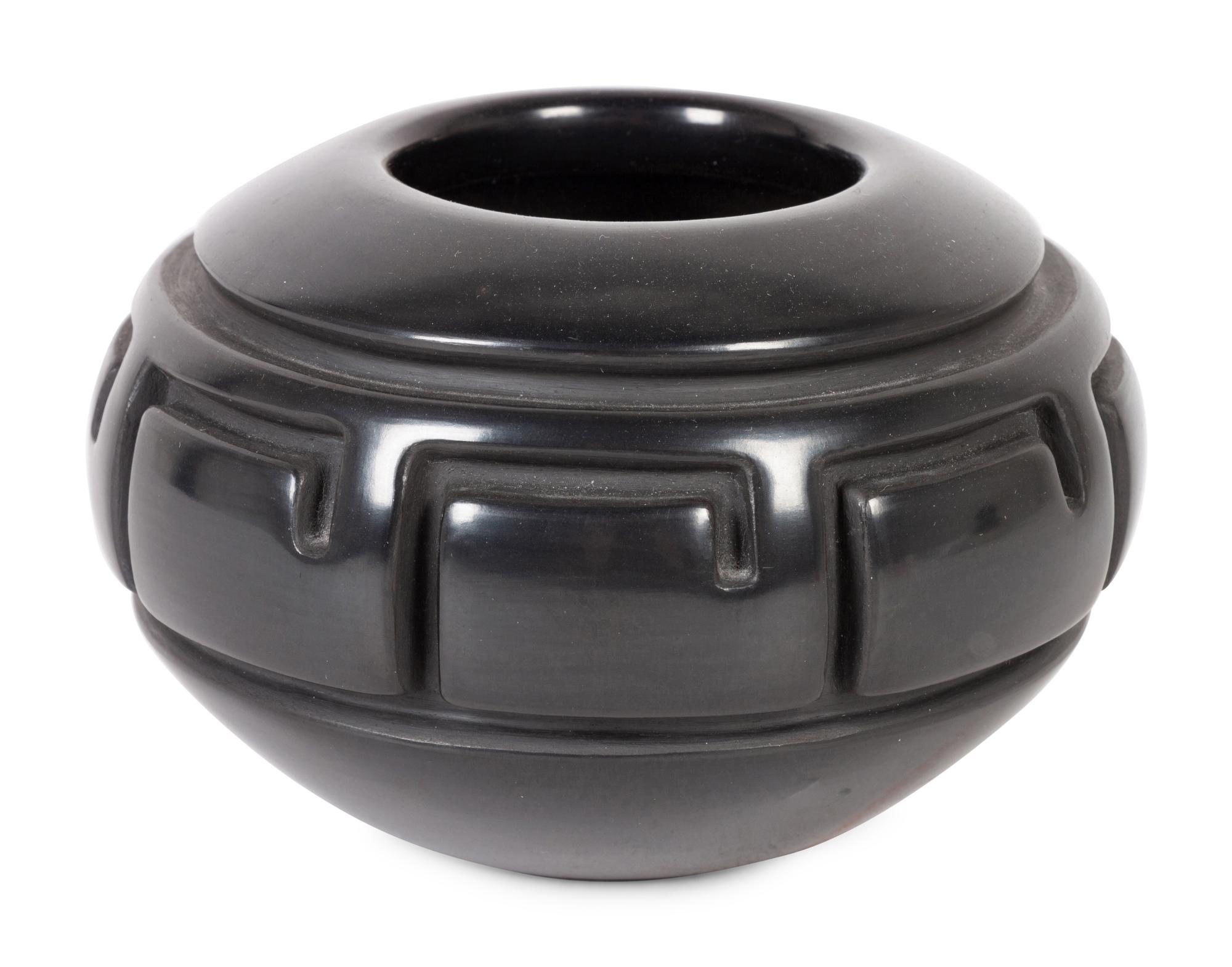 Carved Pottery Bowl