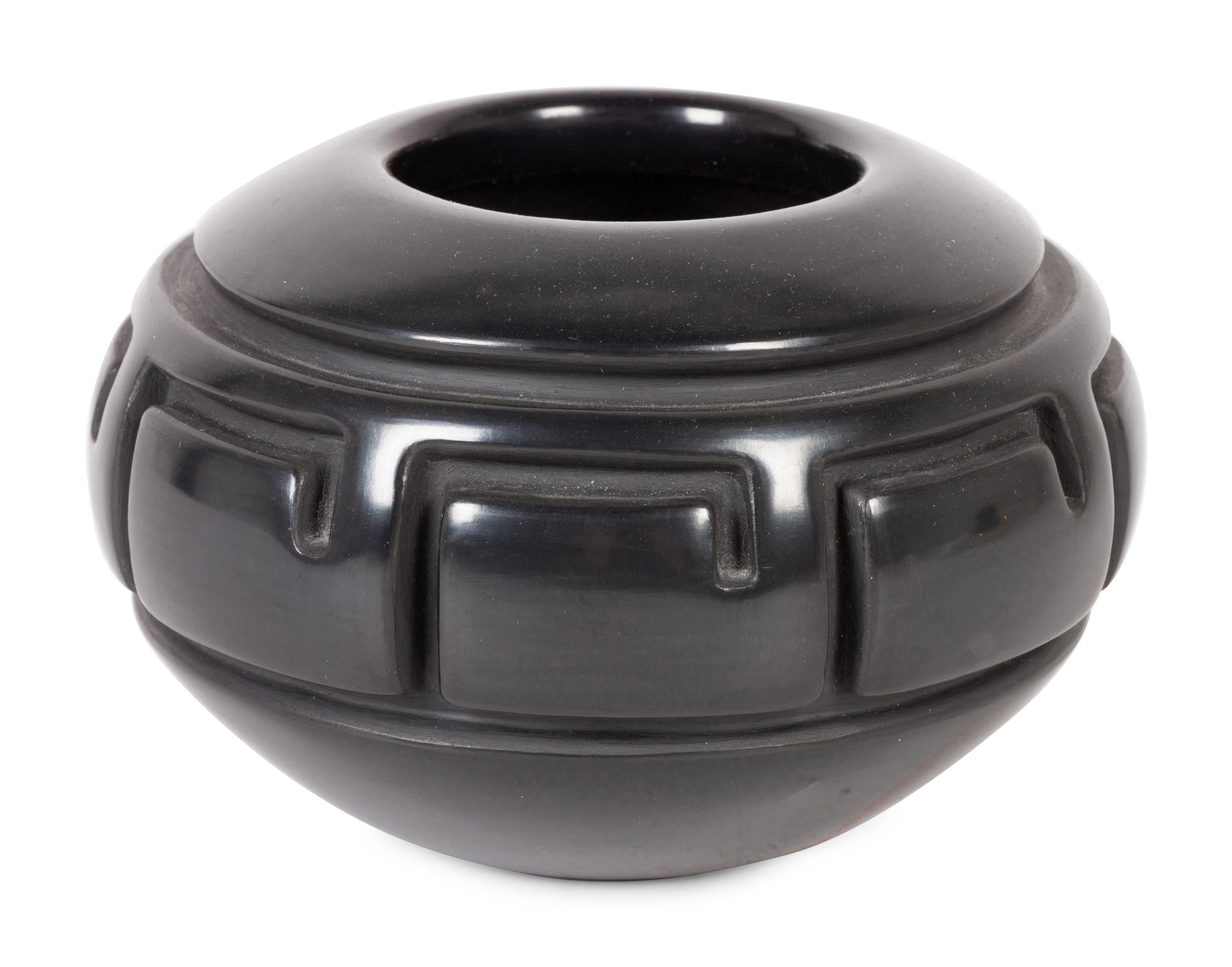 Carved Pottery Bowl