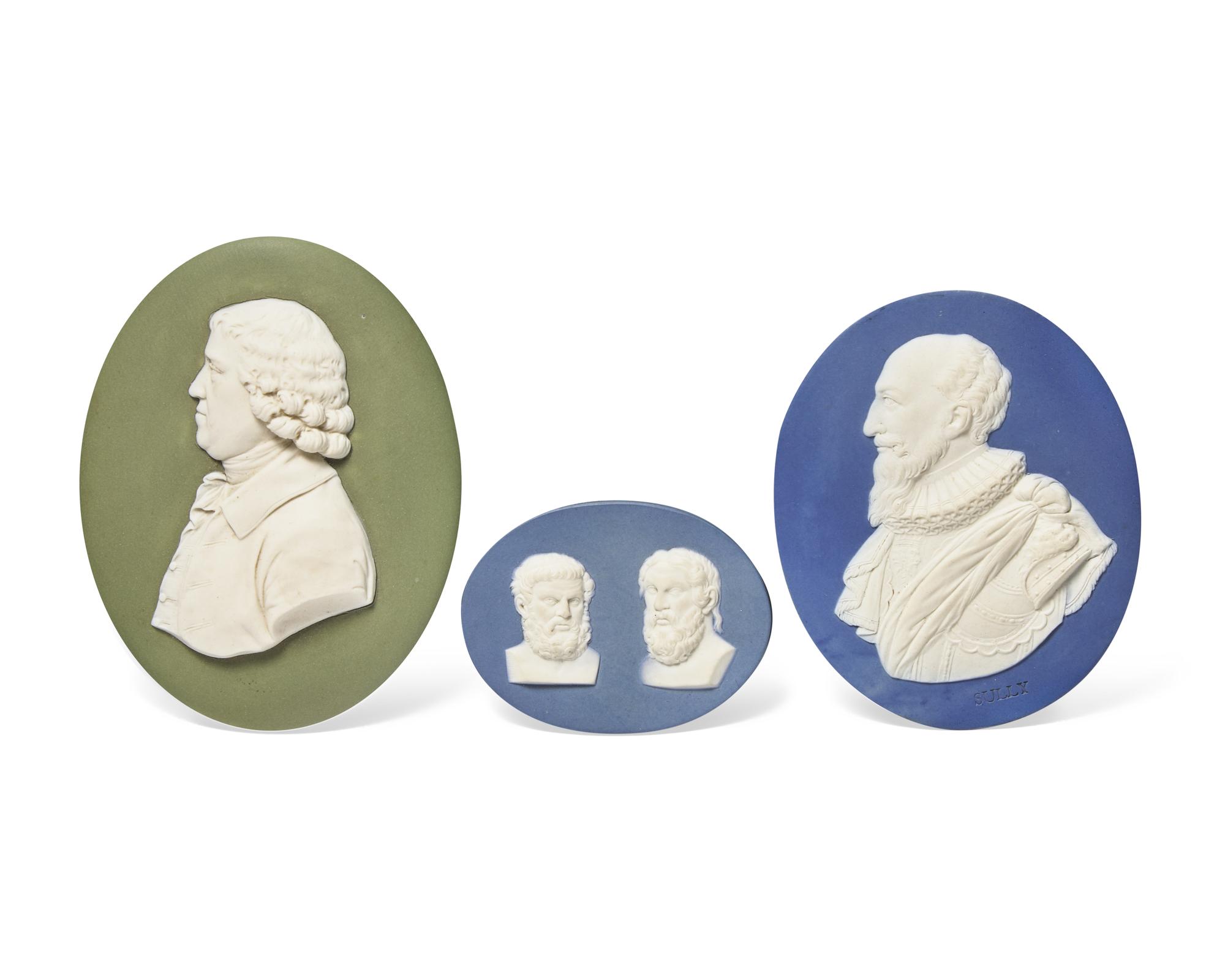 A Group of Five Wedgwood Plaques