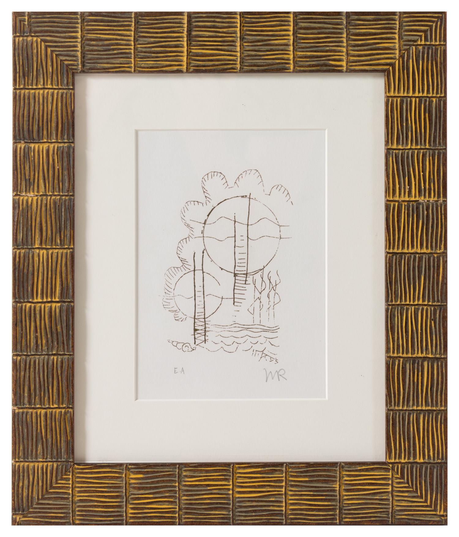 Artist Unknown (20th century) Four Prints each initialed MR…