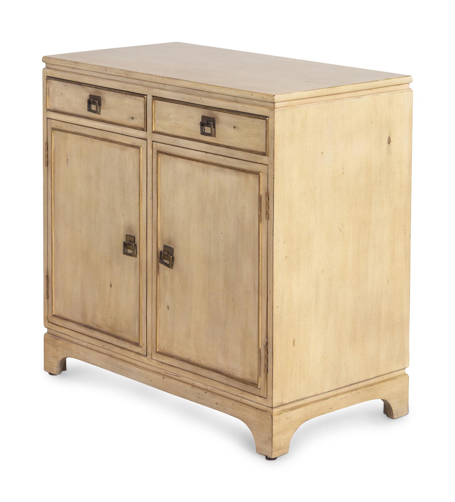A Cream-Painted Side Cabinet