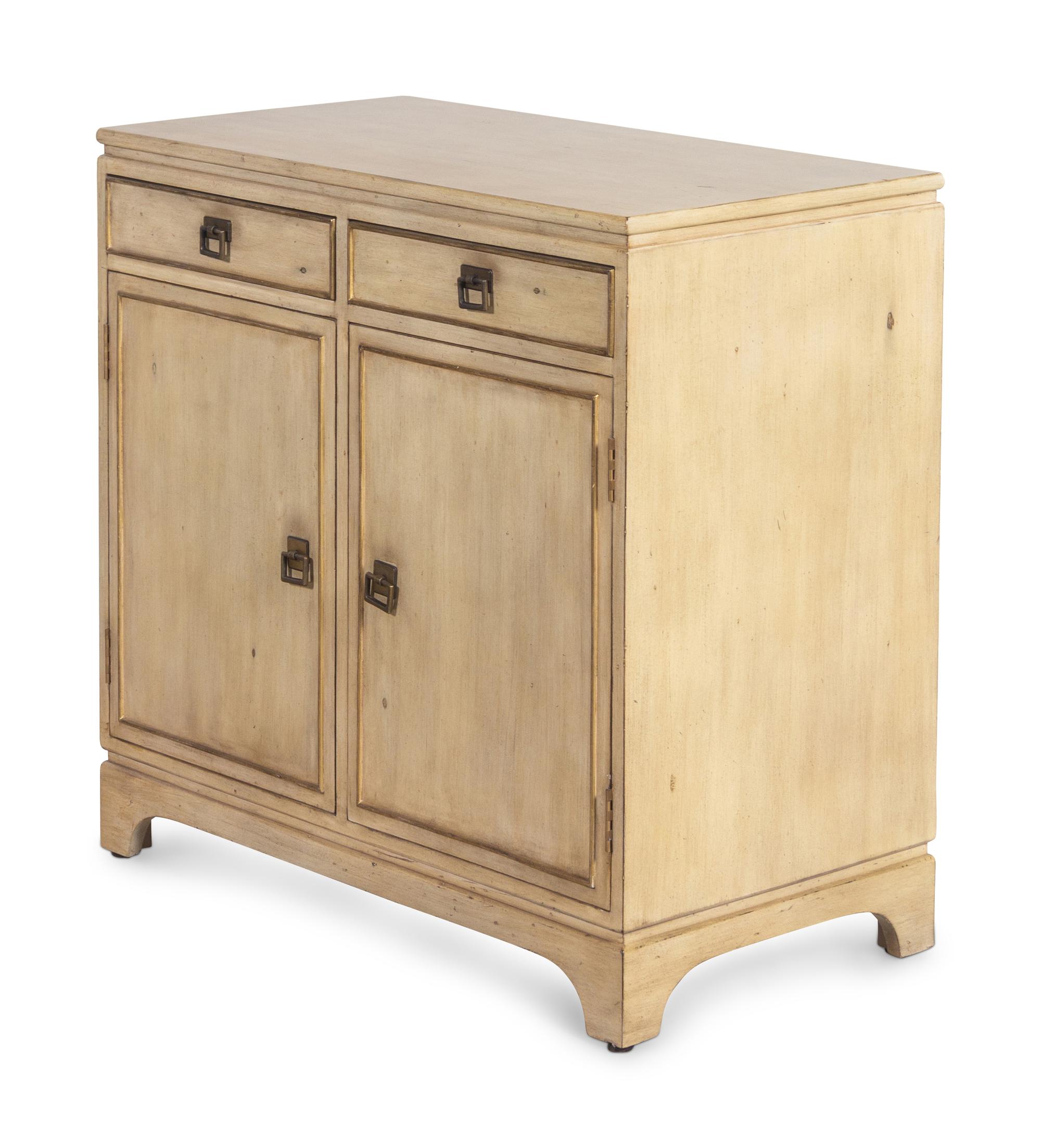 A Cream-Painted Side Cabinet