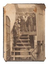 [CRIME & PUNISHMENT]. Silver gelatin photograph documenting a hanging.