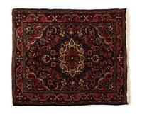 Two Hereke Silk Mats Larger 43 1/2 x 27 1/2 inches. — 20TH CENTURY