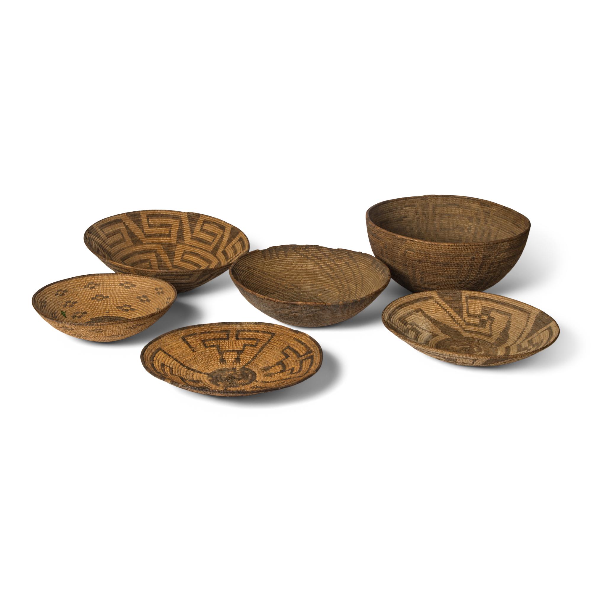 Group of Akimel O'odham and Tohono O'odham Baskets