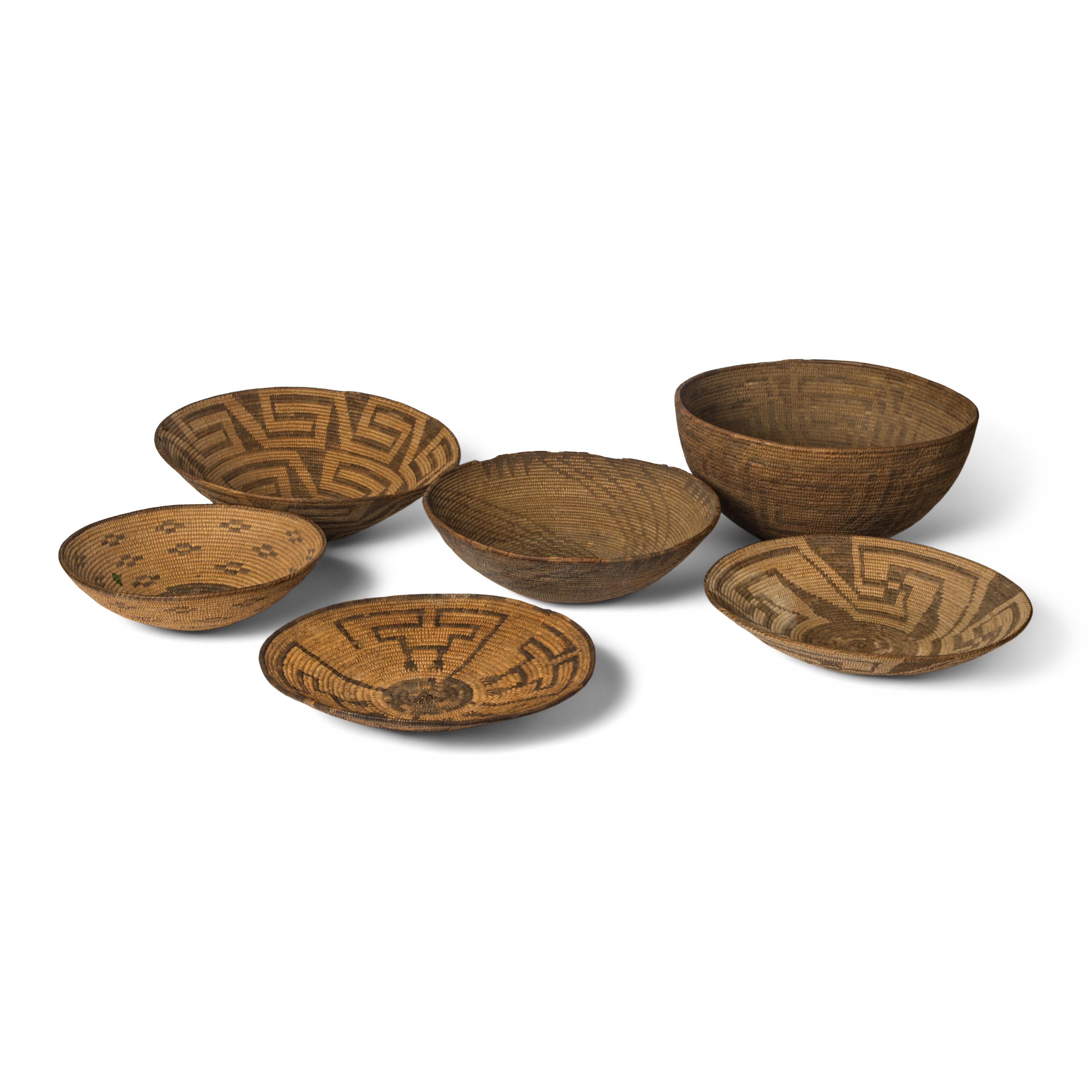 Group of Akimel O'odham and Tohono O'odham Baskets