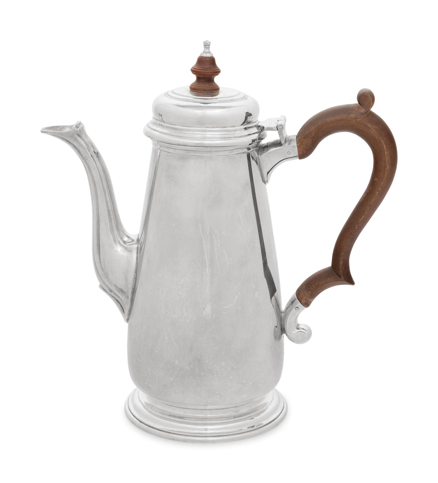 An English Silver Coffee Pot
