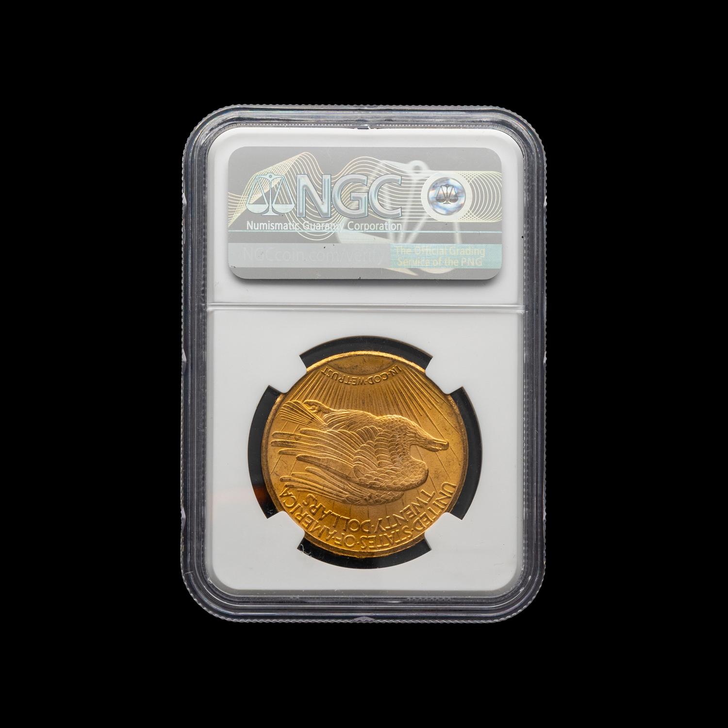 A 1911 D/D Saint Gaudens: FS-501 $20 Gold Coin [NGC MS66]